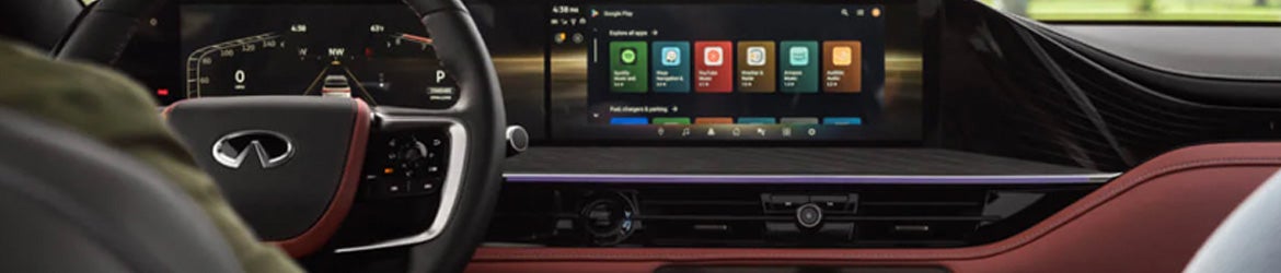 The infotainment system of the 2026 INFINITI QX80 in Rogers, AR