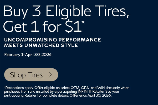 SD INFINITI Tire Offer