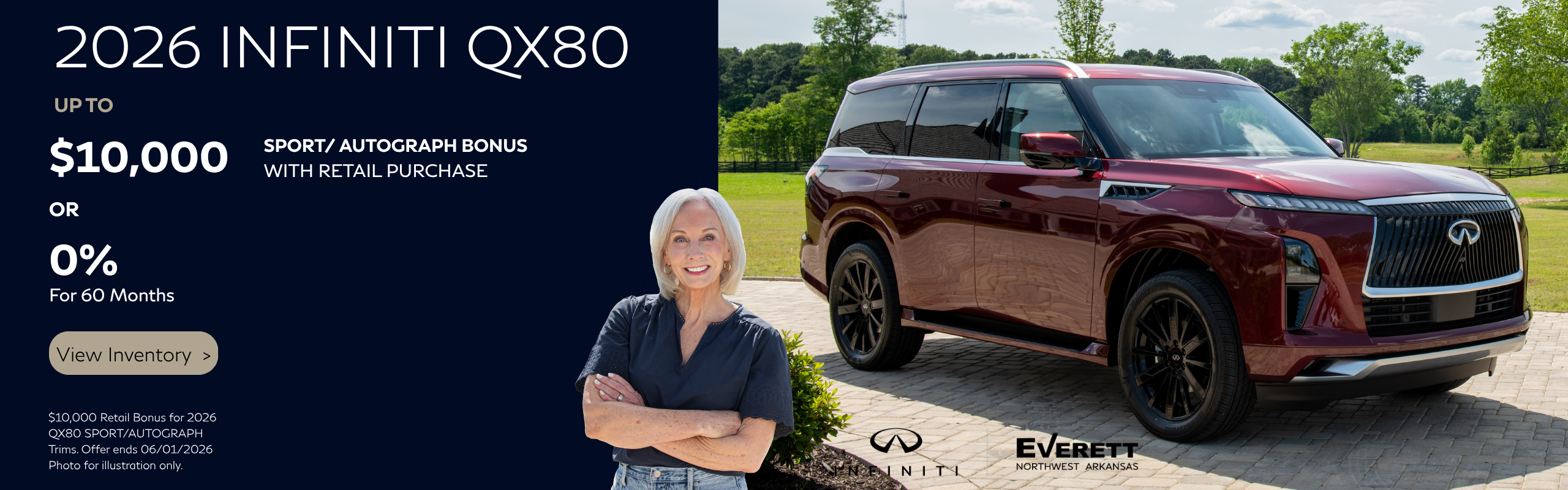 26 QX80 Sport/ Autograph Retail Bonus